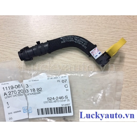 Ống hồi nước sau máy xe Mercedes GLA200 đời 2015_ 270 203 18 82_ 2702031882